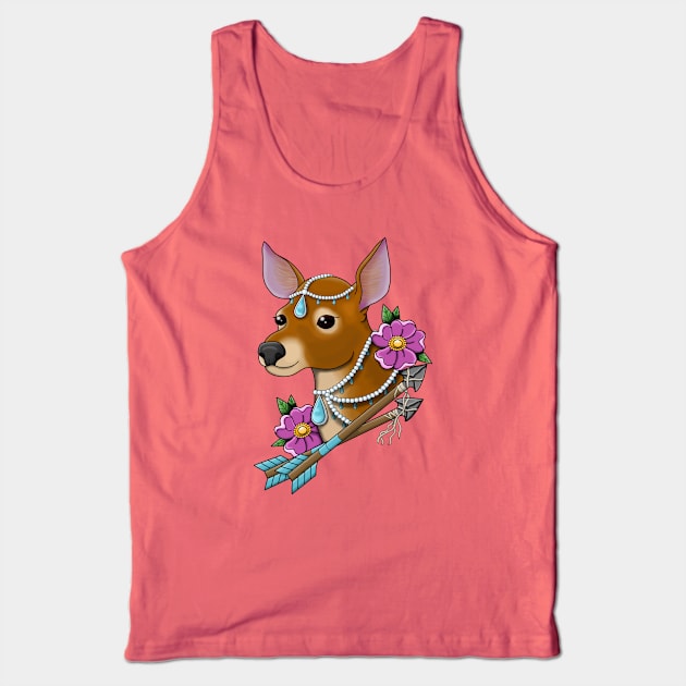 Deer and Arrows Tank Top by Tanisha Vidale